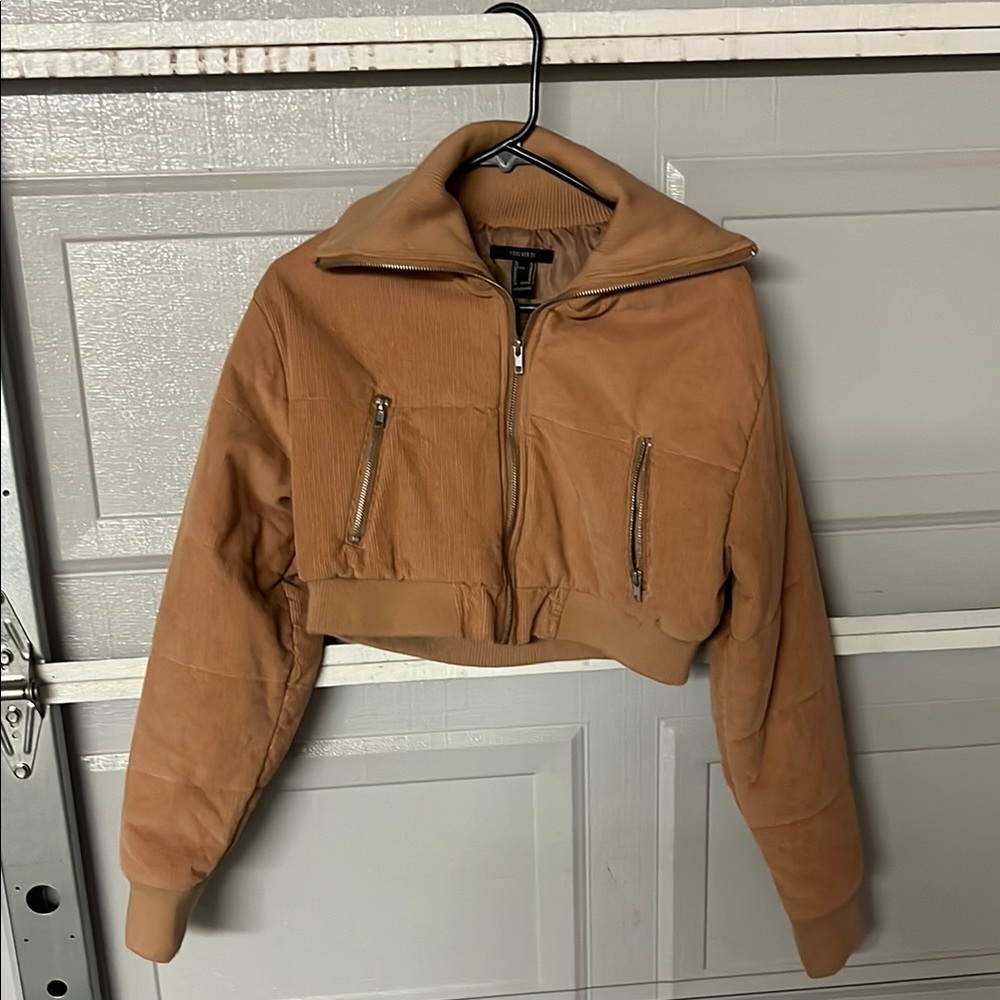 Forever 21 Tan Bomber Jacket